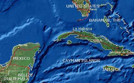 Cuba and the Yucatan Peninsula