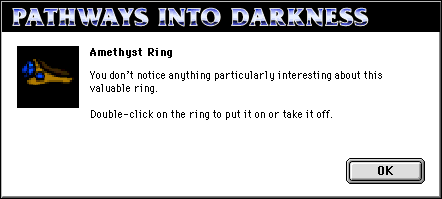 Amethyst Ring dialog