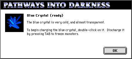 Blue Crystal Dialog box