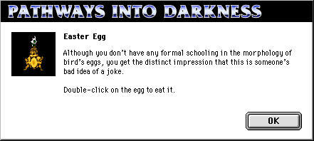 Easter Egg Dialog