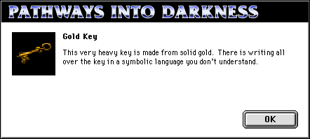 Gold Key dialog 