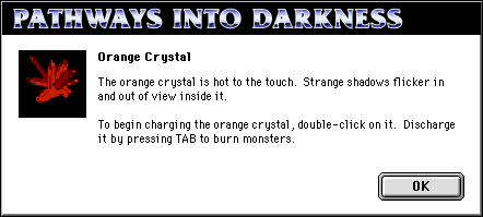 Orange Crystal Dialog