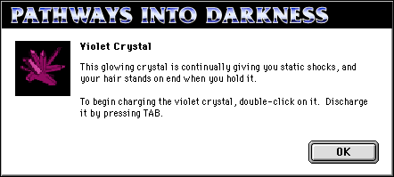 Violet Crystal Dialog