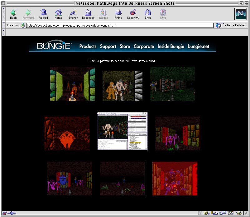 Bungie's PID screenshot page prior to Mar '01